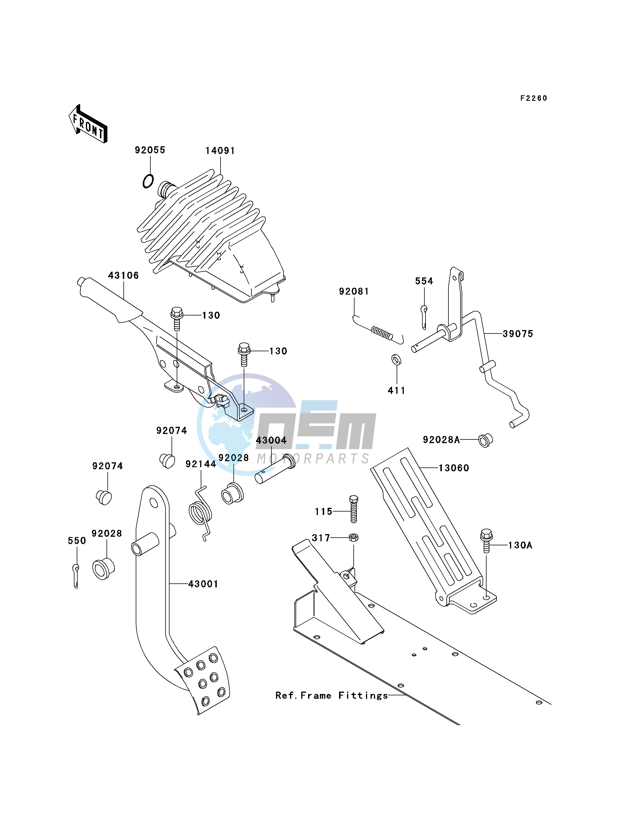 BRAKE PEDAL_THROTTLE LEVER