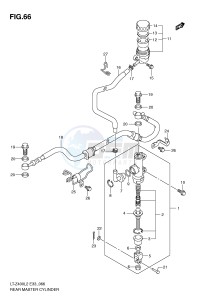 LT-Z400 (E33) drawing REAR MASTER CYLINDER