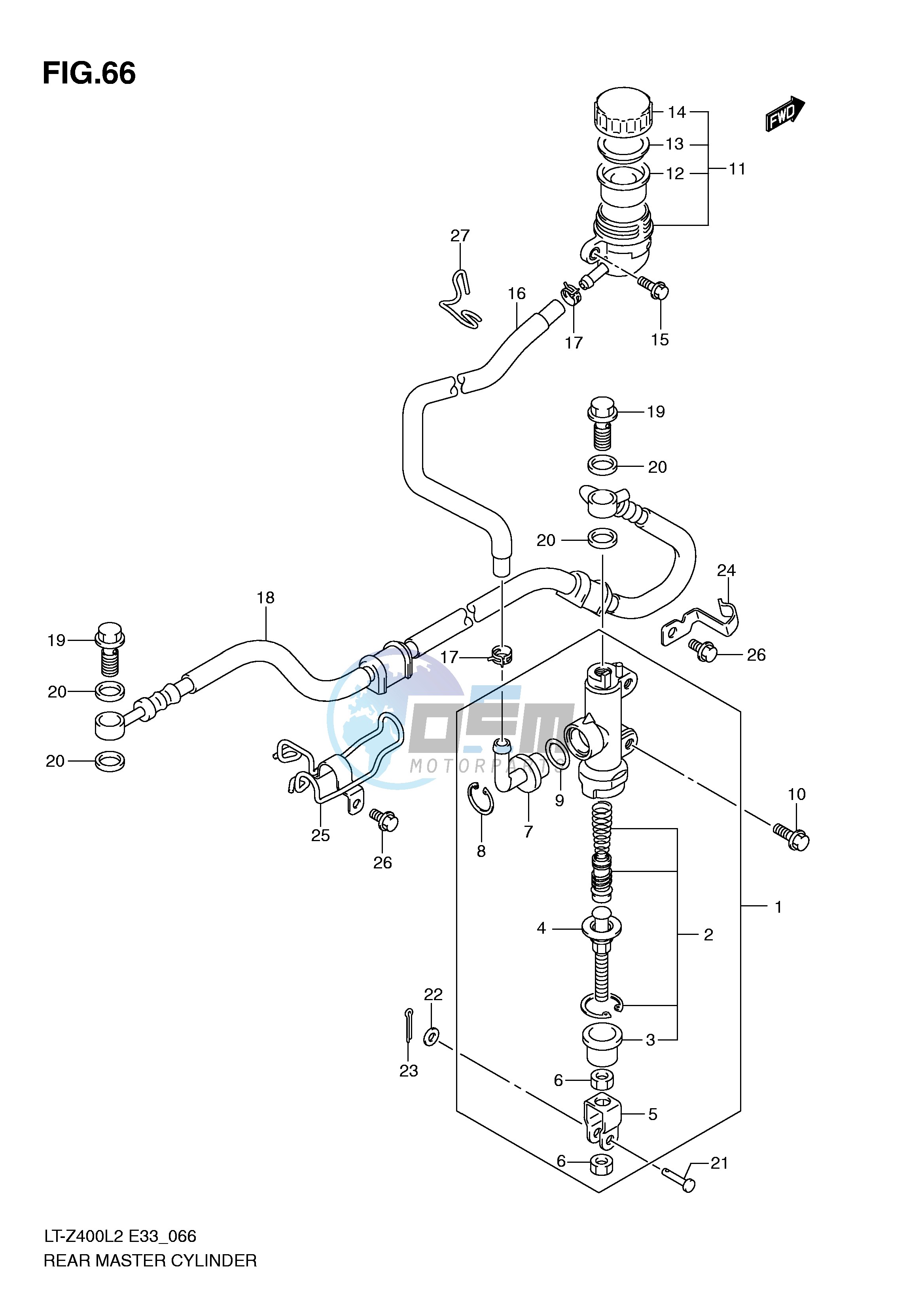 REAR MASTER CYLINDER