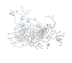 VP X-CITY 125 drawing CRANKCASE