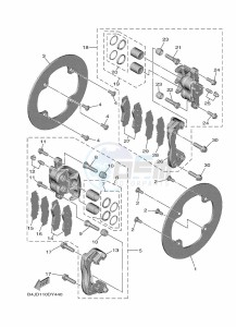 YXE1000EW YX10ERPAP (B4MN) drawing REAR BRAKE CALIPER