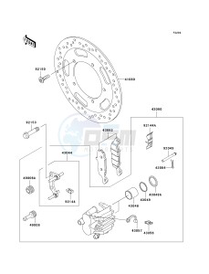 VN 900 B [VULCAN 900 CLASSIC] (6F-9F) B6F drawing FRONT BRAKE