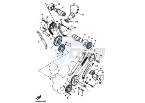 XV VIRAGO 750 drawing CAMSHAFT -CHAIN