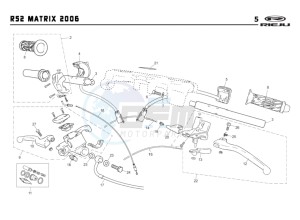 RS2-50-MATRIX-BLUE drawing HANDLEBAR - CONTROLS