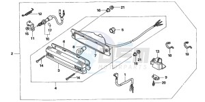 TRX400EX SPORTRAX 400 EX drawing STOP LIGHT