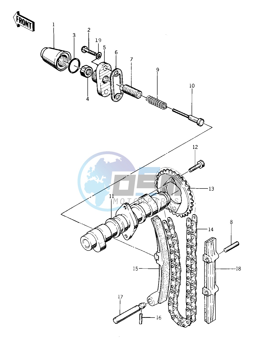 CAMSHAFT_CHAIN_TENSIONER -- 76 -77 KZ400 - D3_D4- -