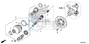 TRX500FA6G TRX500FA Australia - (U) drawing PROPELLER SHAFT