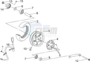 JET SPORT X SR 50 drawing FRONT WHEEL