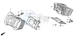 VT125C drawing CYLINDER