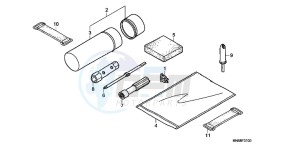 TRX250XD TRX250X Australia - (U) drawing TOOLS