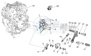 Tuono 1000 v4 R APRC ABS drawing Engine