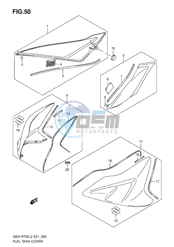 FUEL TANK COVER L2