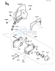 KL 250 D [KLR250] (D4-D6) [KLR250] drawing HEADLIGHT-- S- -