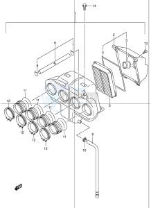 GSF1200 (E2) Bandit drawing AIR CLEANER