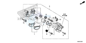 NSS125ADF Forza 125 - NSS125AD UK - (E) drawing REAR BRAKE CALIPER