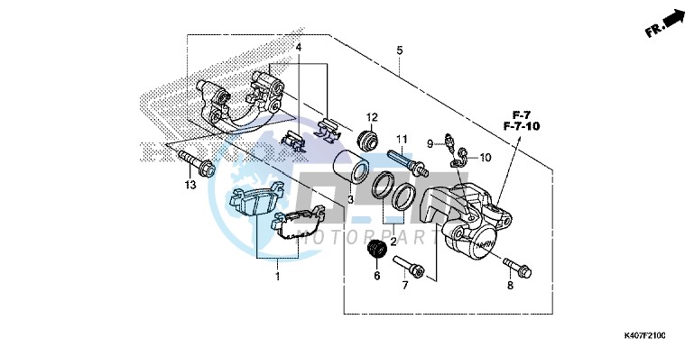 REAR BRAKE CALIPER