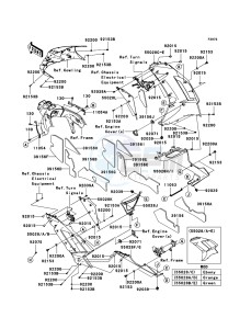 NINJA_ZX-6R ZX600P7F FR GB XX (EU ME A(FRICA) drawing Cowling Lowers