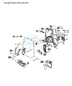 DJANGO 50 4T SPORT drawing FRONT PANELS