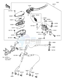 Z1000 ZR1000FEF FR GB XX (EU ME A(FRICA) drawing Front Master Cylinder