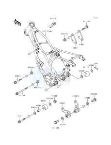 KX 80 R T [KX80 SMALL AND BIG WHEEL] (R1-T1) [KX80 SMALL AND BIG WHEEL] drawing FRAME FITTING