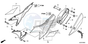 CRF250LF CRF250L E drawing SIDE COVER