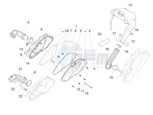 Liberty 150 4t 3v ie lem drawing Air filter