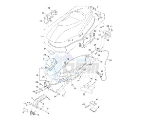 YP R X-MAX 250 drawing SEAT 1YS2-S6-S9