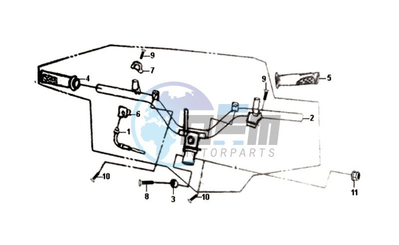 HANDLEBAR / BRAKE LEVERS /CABLES