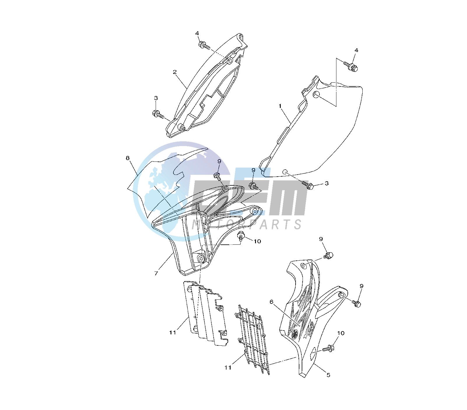 SIDE COVERS 1C3M-N-P-R