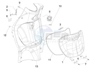 Liberty 50 4t drawing Front glove-box - Knee-guard panel