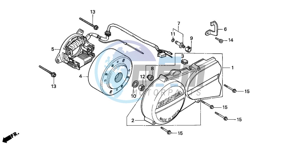 LEFT CRANKCASE COVER/ GENERATOR