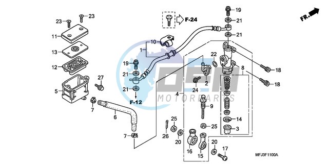 REAR BRAKE MASTER CYLINDER (CBR600RR)