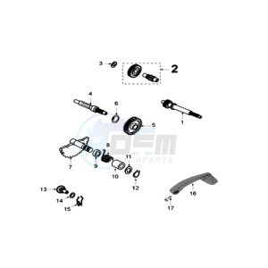 KISBEE U A drawing DRIVE SHAFTS / KICKSTARTER