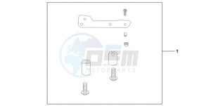 CBR1000RA9 UK - (E / ABS MKH) drawing REAR SEAT BAG ATT KIT