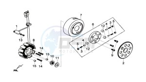 GTS 125I drawing MAGNETO / FLYWHEEL