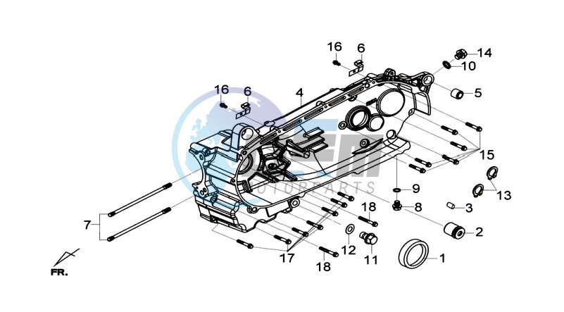 CRANKCASE LEFT