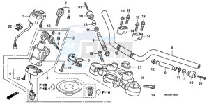 CBF600NA9 Europe Direct - (ED / ABS 25K) drawing HANDLE PIPE/TOP BRIDGE