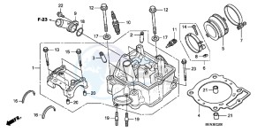 CRF450RB drawing CYLINDER HEAD