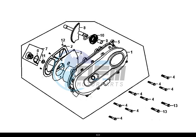 L. CRANK CASE COVER