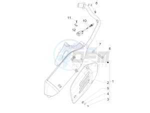 PRIMAVERA 150 4T 3V IE NOABS E3 (NAFTA) drawing Silencer