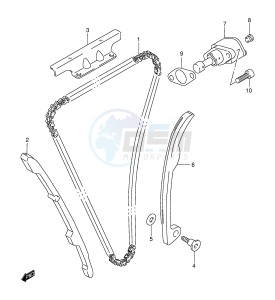 DR-Z250 (E3-E28) drawing CAM CHAIN