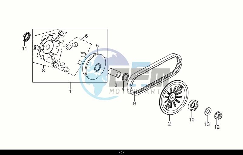 MOVABLE DRIVE FACE ASSY