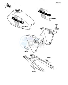 KDX 80 B [KDX80] (B2-B3) [KDX80] drawing LABELS -- KDX80-B3- -