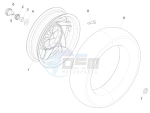 Fly 150 4T 3V ie (USA) drawing Rear wheel