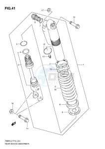 RM85 (P19) drawing REAR SHOCK ABSORBER (RM85L2 P19)