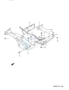 AD50 (E41) drawing REAR LEG SHIELD (E41,P9,E94)