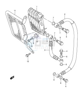 DR-Z250 (E3-E28) drawing OIL COOLER