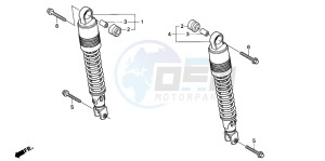 NES125 drawing REAR CUSHION