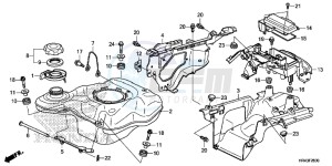 TRX500FE2E TRX500FE2 Europe Direct - (ED) drawing FUEL TANK