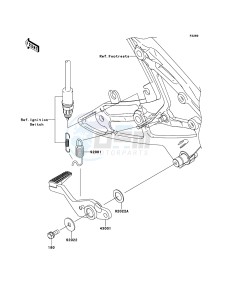 ER-6n ABS ER650B7F GB XX (EU ME A(FRICA) drawing Brake Pedal